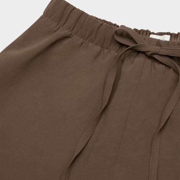 NWT Aritzia WILFRED The Lodge Pant - Crepette Rich Mocha Brown XL - Picture 7 of 8